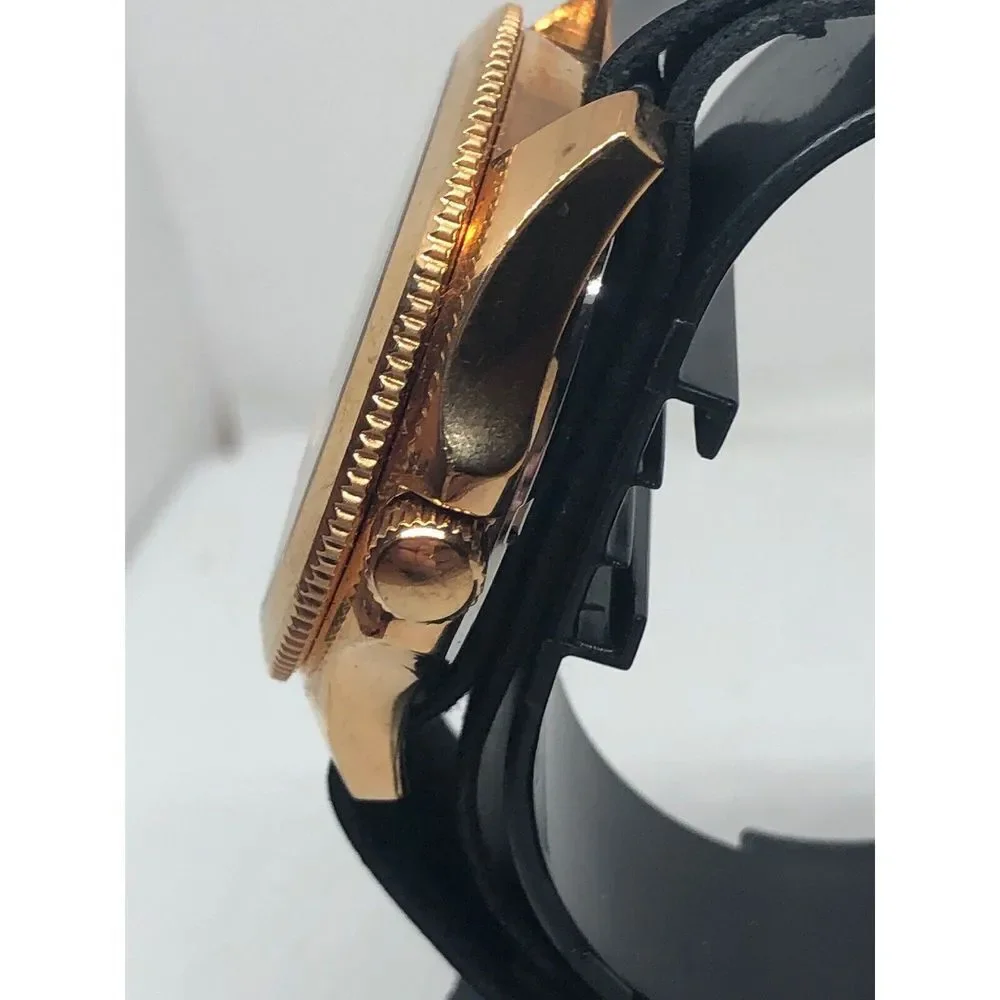 Fossil AM4511 Women's Black Leather Analog Dial Quartz Genuine Wrist Watch RK382